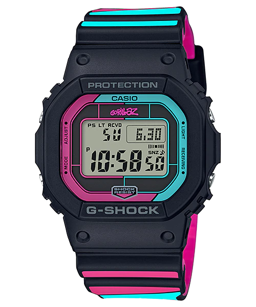 CASIO G-SHOCK รุ่น GW-B5600GZ-1DR สีดำ ฟ้า ชมพู สินค้าใหม่ ของแท้ รับประกันศูนย์ CMG