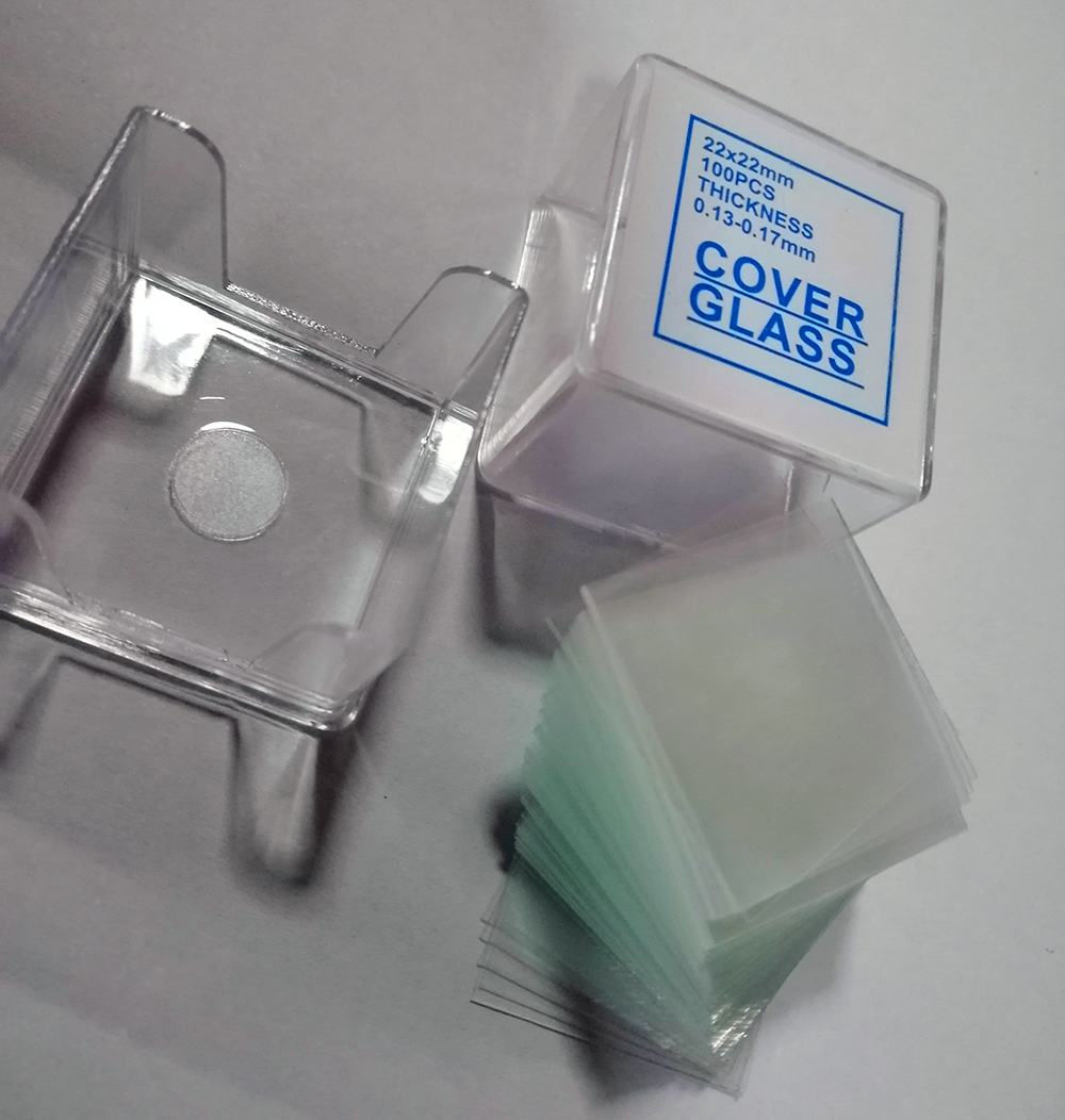 ชุดกระจกสไลด์ขอบฝนขนาด 1 x 3 นิ้วพร้อมกระจกปิดสไลด์ขนาด 22x22มม.ปิเปตพลาสติกขนาด 3 มล.