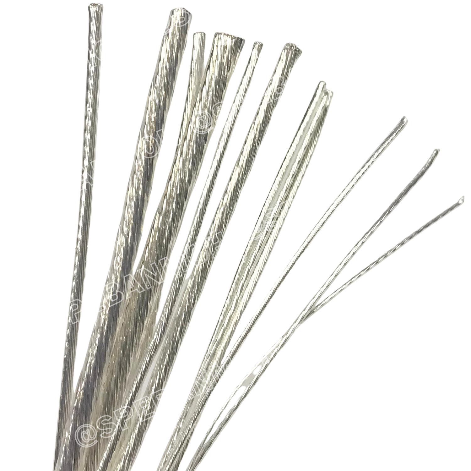 [ 1 เมตร ] FF 2.5 mm² สายสัญญาณเงินเดี่ยว Silver Cable ลวดเงิน ทองแดงแท้เคลือบเงิน สำหรับงานเครื่องเสียงรถยนต์ เครื่องเสียงบ้าน Copper Silver Plate ลวดทองแดงเคลือบเงิน สายสัญญาณเงิน Silver Cable Audio