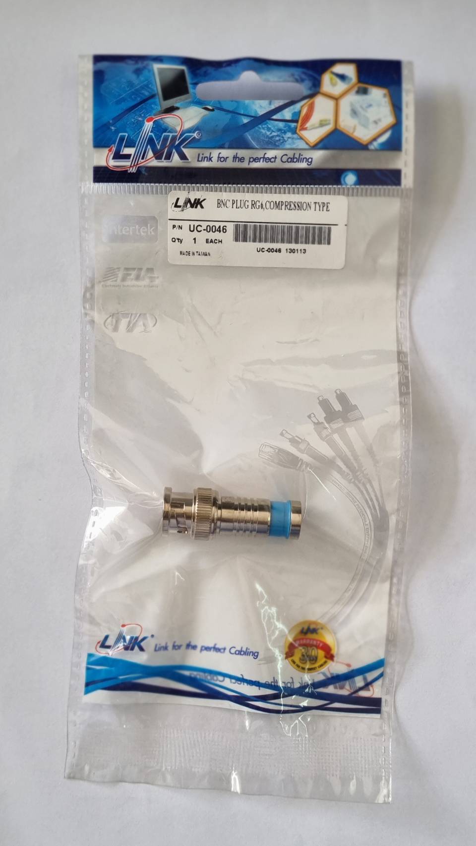 " ราคาพิเศษ " LINK BNC PLUG RG6,COMPRESSION TYPE (US-0046)