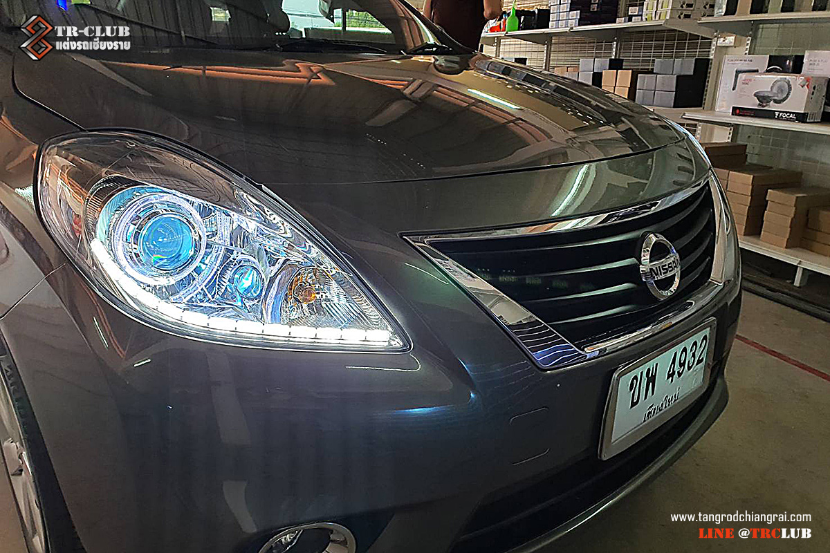 อัพเกรดไฟหน้า NISSAN ALMERA