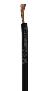 [ 2 เมตร ] FLPV-16AWG-BLK สายบานานา PVC นิ่ม สีดำ