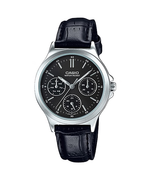 CASIO Standard รุ่น LTP-V300L-1AUDF สีดำ สายหนัง สินค้าใหม่ ของแท้ รับประกันศูนย์ CMG