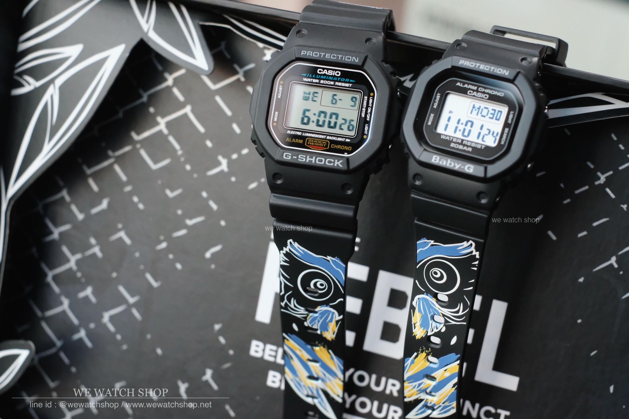 CASIO G-SHOCK x Urboy TJ DW-5600E-1VDF สีดำ Limited edition สินค้าใหม่ ของแท้ รับประกันศูนย์ CMG