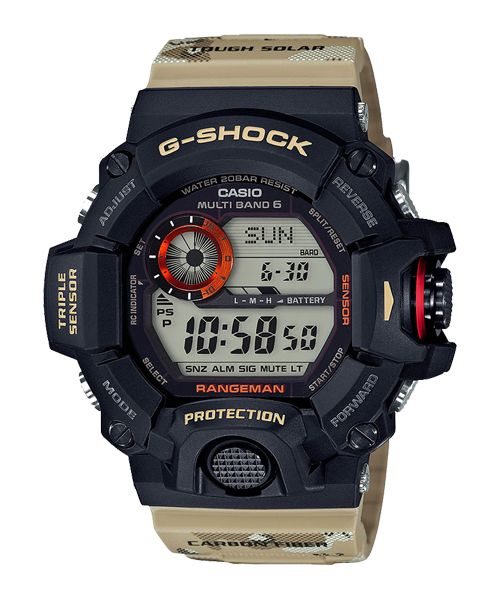 CASIO G-SHOCK รุ่น GW-9400DCJ-1DR สีดำ สายลายพราง สินค้าของเเท้ รับประกันศูนย์ CMG