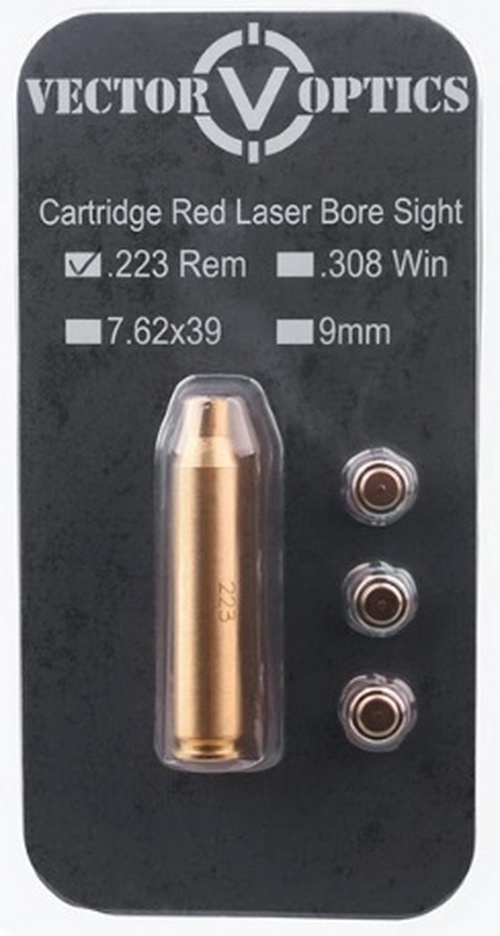 Vector Optics เลเซอร์ .223 ใช้สำหรับตั้งศูนย์ .223REM 5.56mm CAL Cartridge Red Laser Bore Sight