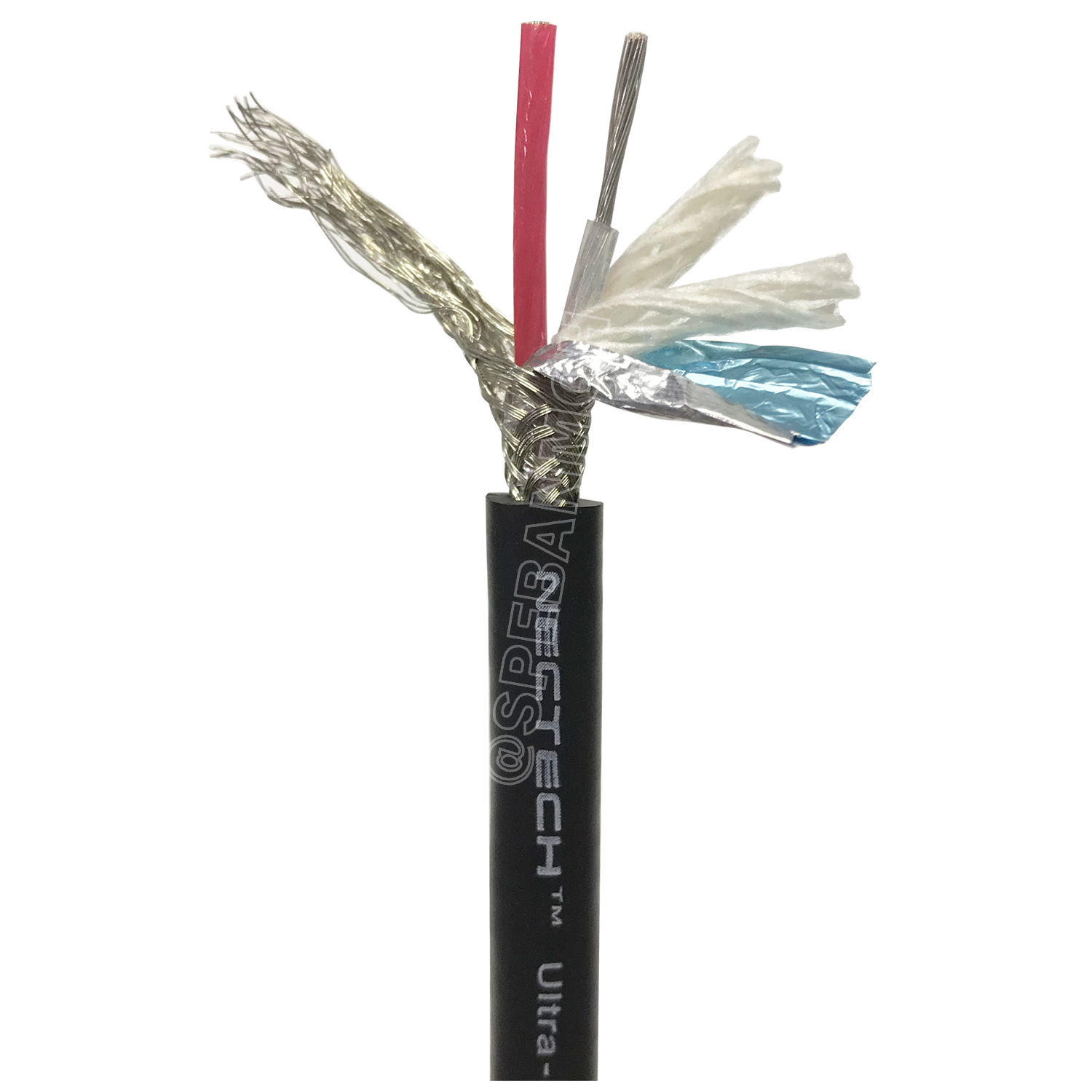 [ 100 เมตร ] NT-MIC-ST06 สายไมค์ Nectech stereo Cable สายสัญญาณ ไมโครโฟน 6มม เนเทค ไมค์ Stereo 6 mm Microphone Cable Nectech 6mm Ultra-low noise and high qulaity shielded ชีลรอบ กันสัญญาณรบกวน อย่างดี ทองแดงแท้ Audio Cable Shield With Foil