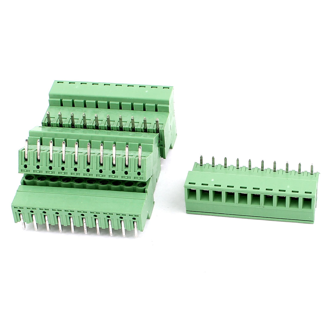 Connector 6 Pins, Green
