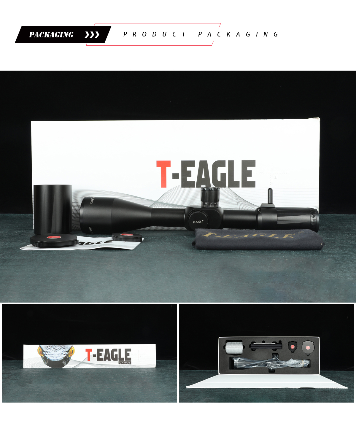 กล้องติดปืน กันน้ำ กันกระแทก T-EAGLE VIPER PRO 4-16X50FFP SCOPE เส้นเล็งขยายตามซูม