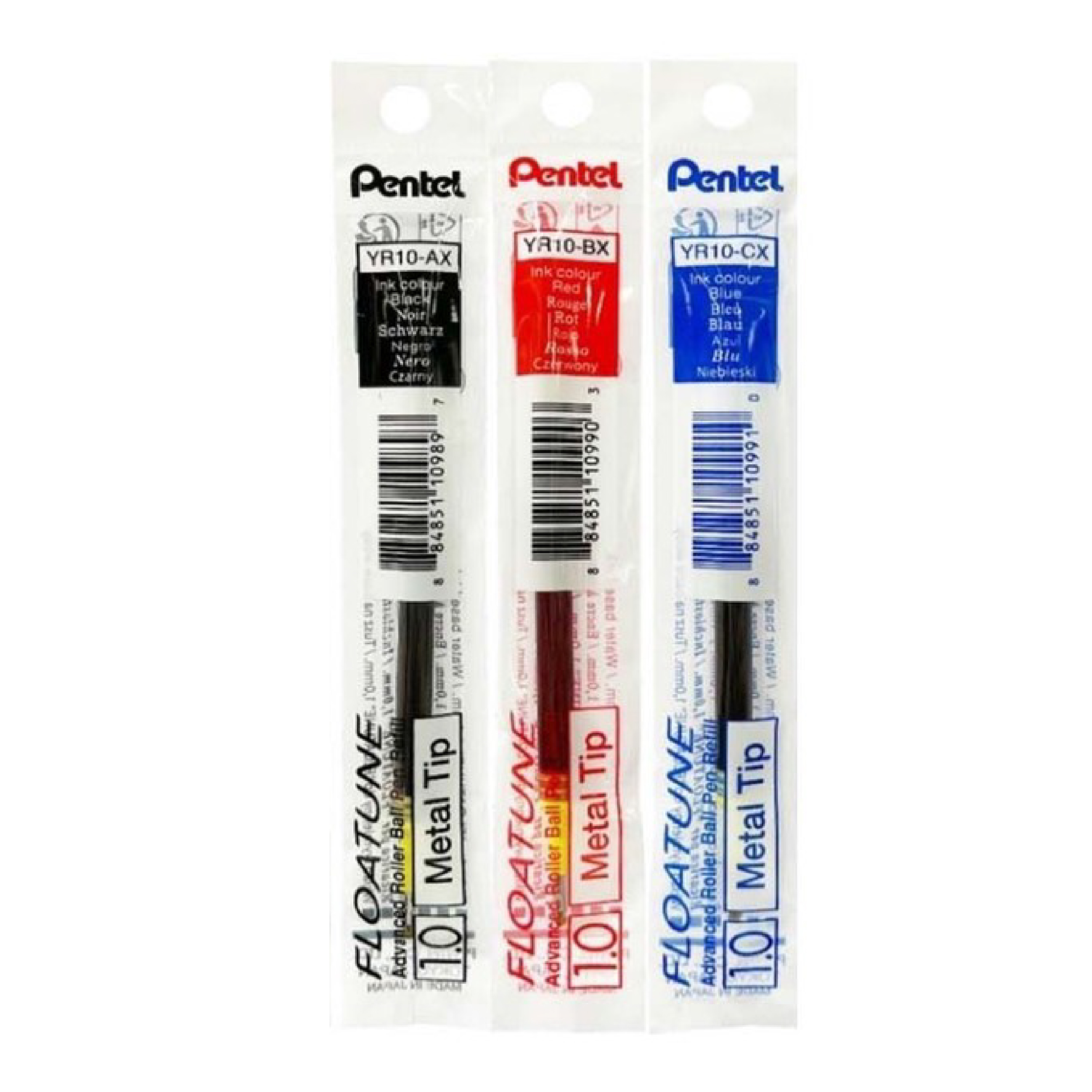 ไส้ปากกา Penten FLOATUNE หัวปากกา 0.5 / 0.8 / 1.0 มม. หมึกสีน้ำเงิน แดง ดำ