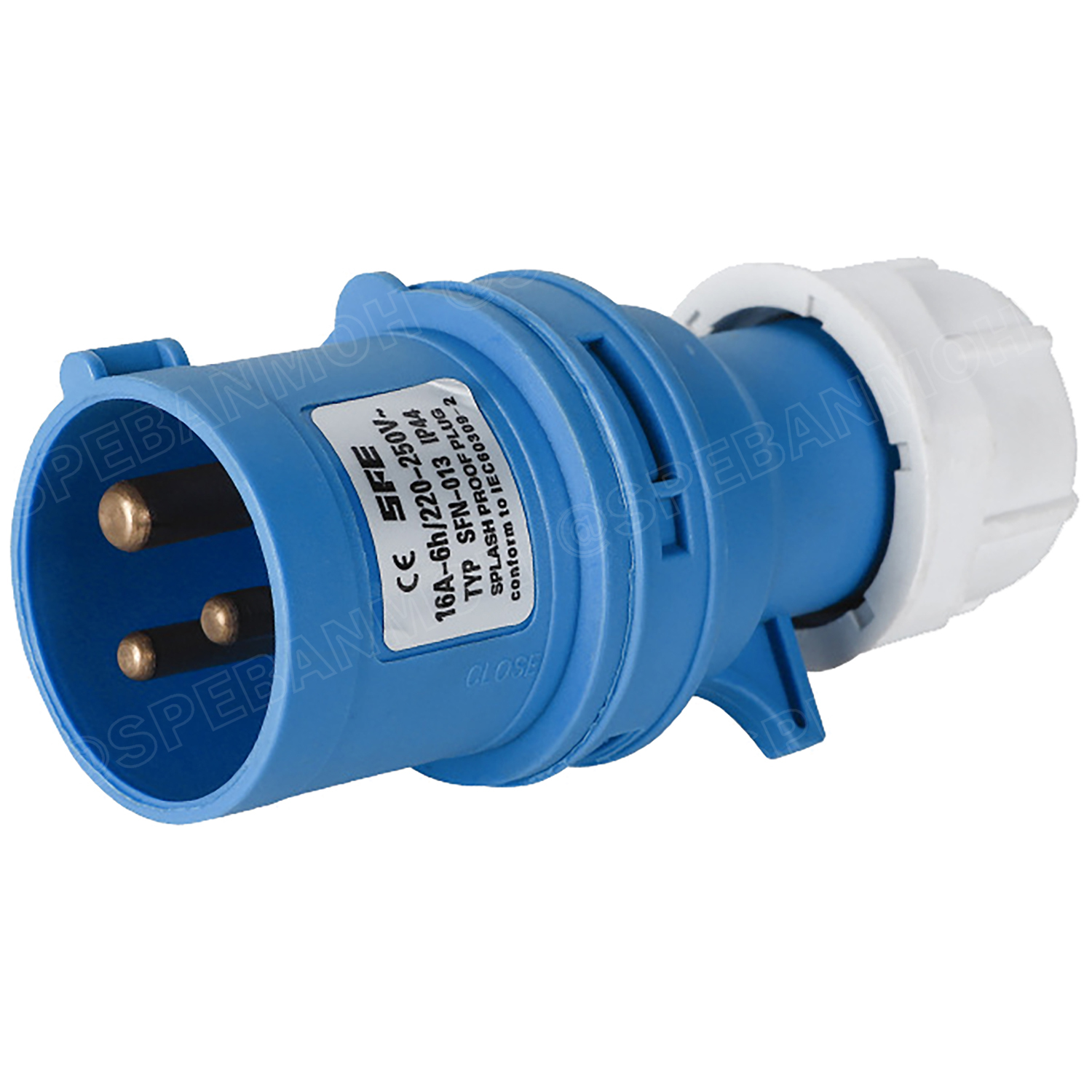 [ 1 ชิ้น ] SFN Power Plug IP44 ตัวผู้ต่อสาย Male for Connect to Cable ปลั๊กอุตสาหกรรม ขนาดใหญ่ กระแสสูง High current Male for Connect to Cable ขั้วต่อไฟฟ้าขนาดใหญ่ คอนเน็คเตอร์กันฝุ่น ระดับIP44