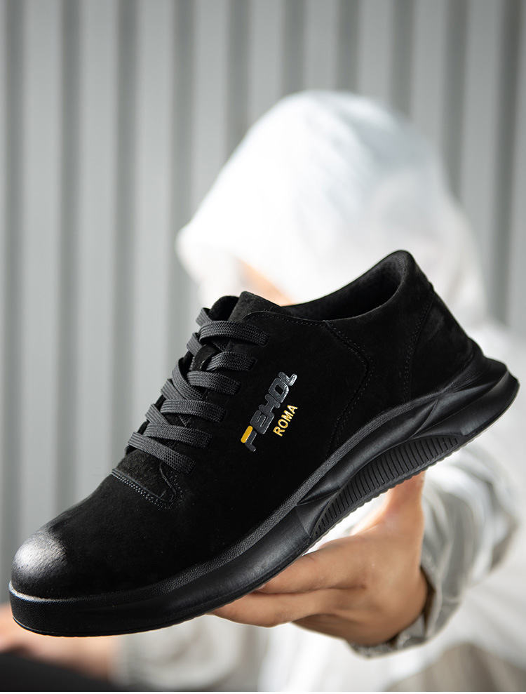 HOT STAR NO.8 รองเท้าเซฟตี้หนังแท้ หัวเหล็ก พื้นเสริมแผ่นเหล็ก พื้นยางกันลื่น