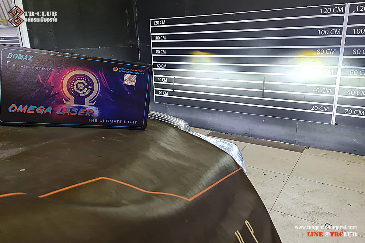 ไฟหน้าโปรเจคเตอร์ LED รุ่น DOMAX OMEGA ( BI LED LASER BEAM ) AOZOOM