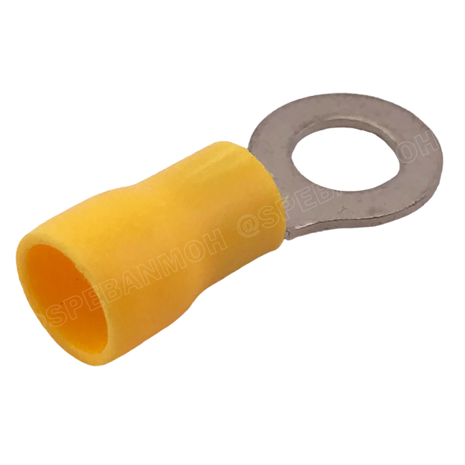 [ 100 ตัว/ถุง ] RV5.5-6 สีเหลือง Yellow สำหรับสาย 4.0-6.0 sq.mm 12-10AWG หางปลากลม หางปลาหุ้มฉนวน เทอร์มินอล หางปลาย้ำสายไฟ หางปลา หางปลากลมหุ้ม หางปลาแฉก Terminal Crimping หางปลา กลมหุ้ม หางปลาต่อสาย ขั้วต่อสายไฟ หางปลาวง หางปลา RV Spade Terminal หางปลาก