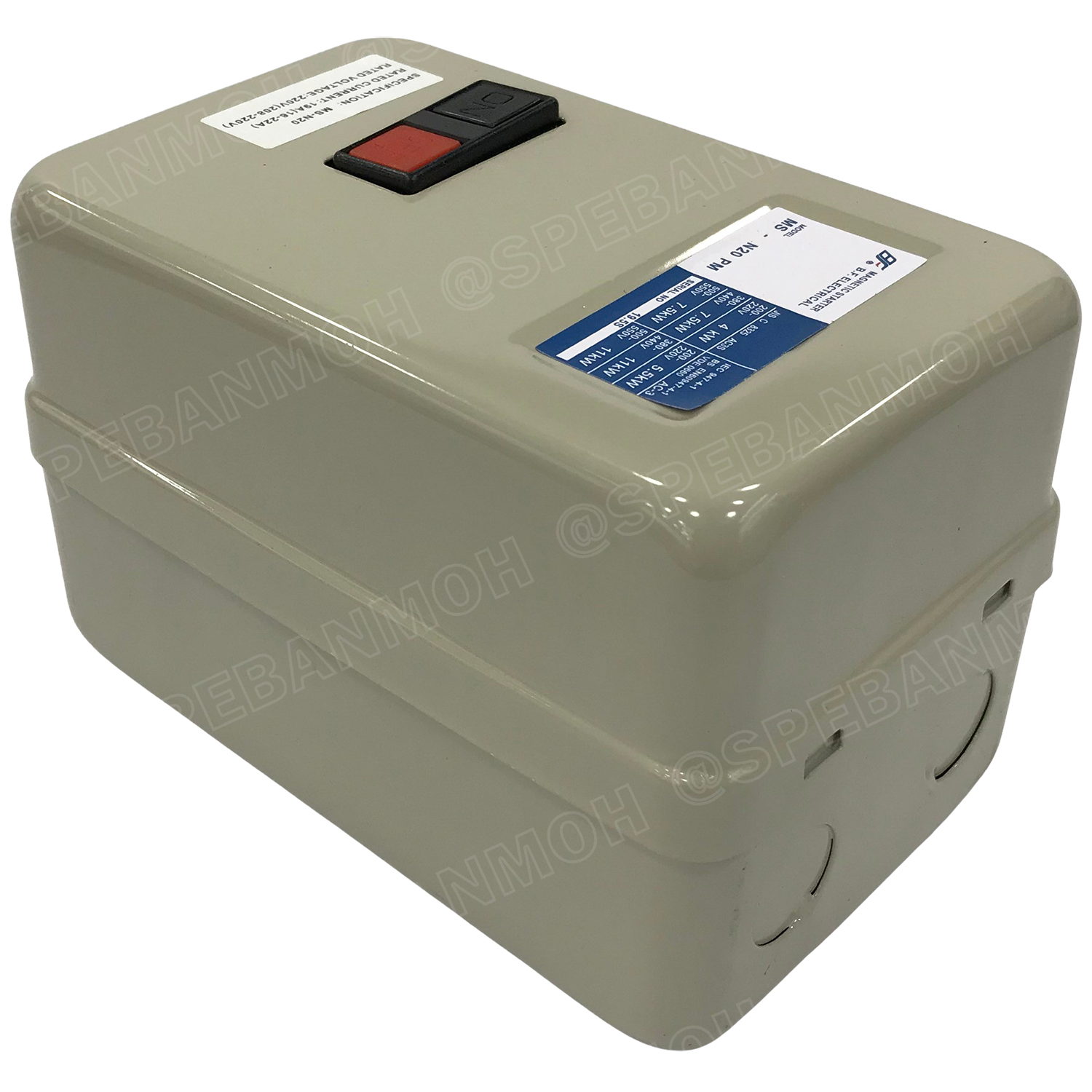 [ 1ชิ้น ] MS-N20 Coil 380V Magnetic Contactor + Overload [ S-N20 + TH-N20KP 19A ( 16-22A ) ] แมกเนติก คอนแท็คเตอร์ 22A + โอเวอร์โหลด พร้อมสาย วงจรสตาร์ท สต็อป แมกเนติกพร้อมสวิทช์ Start - Stop BF แมกเนติก สตาสเตอร์ แมกเนติกสวิทช์ คอลย์ 380V