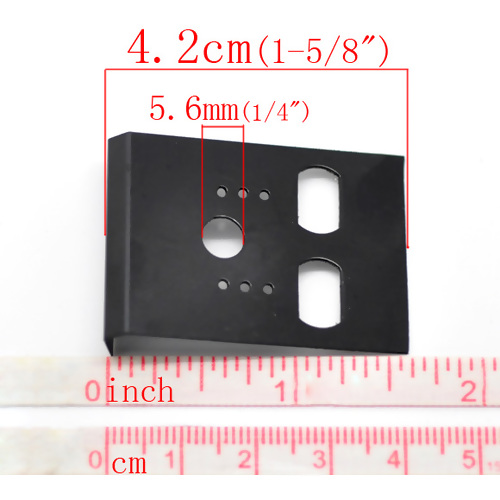 แป้นพลาสติกสำหรับแขวนต่างหู สีดำ ขนาด 4.2x3cm(1-5/8"x1-1/8") จำนวน 1000 ชิ้น พรีออเดอร์
