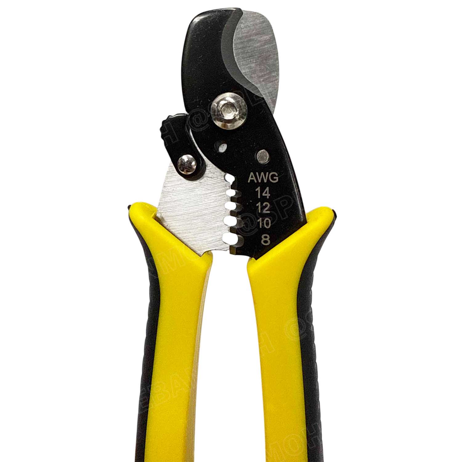 [ 1 ชิ้น ] HS-065 คีมอเนกประสงค์ 2 in 1 ตัดสาย ปลอกสาย 14-8 AWG ตัด ปลอกสายไฟ คีมปอกสายไฟ คีมตัดสายไฟ Cutting Stripping Plier คีมตัด+ปอก เครื่องมือช่าง