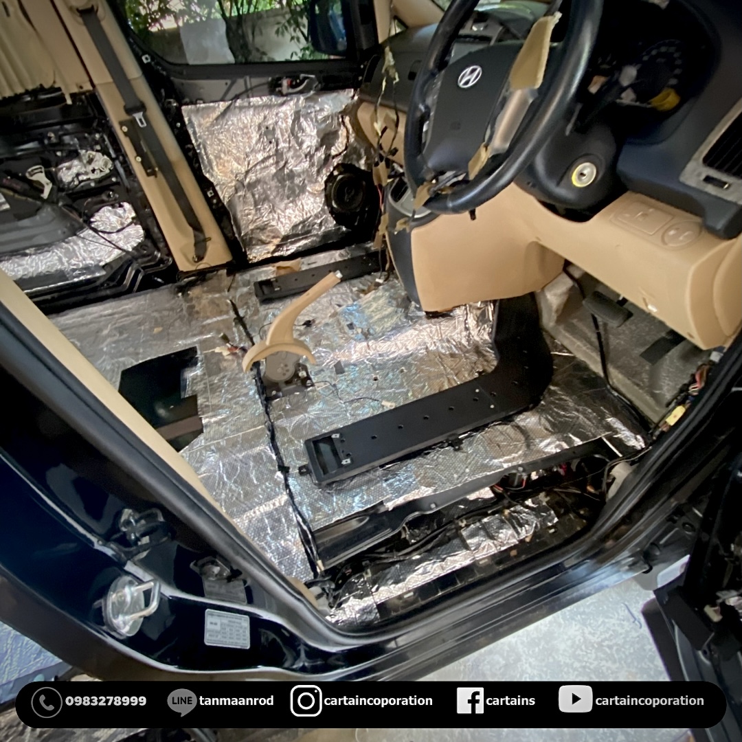 แดมป์ทั้งคัน Hyundai h1 พื้น ทั้งคัน หลังคา ด้านข้าง กาบบันได ประตู5บาน 2ชั้น