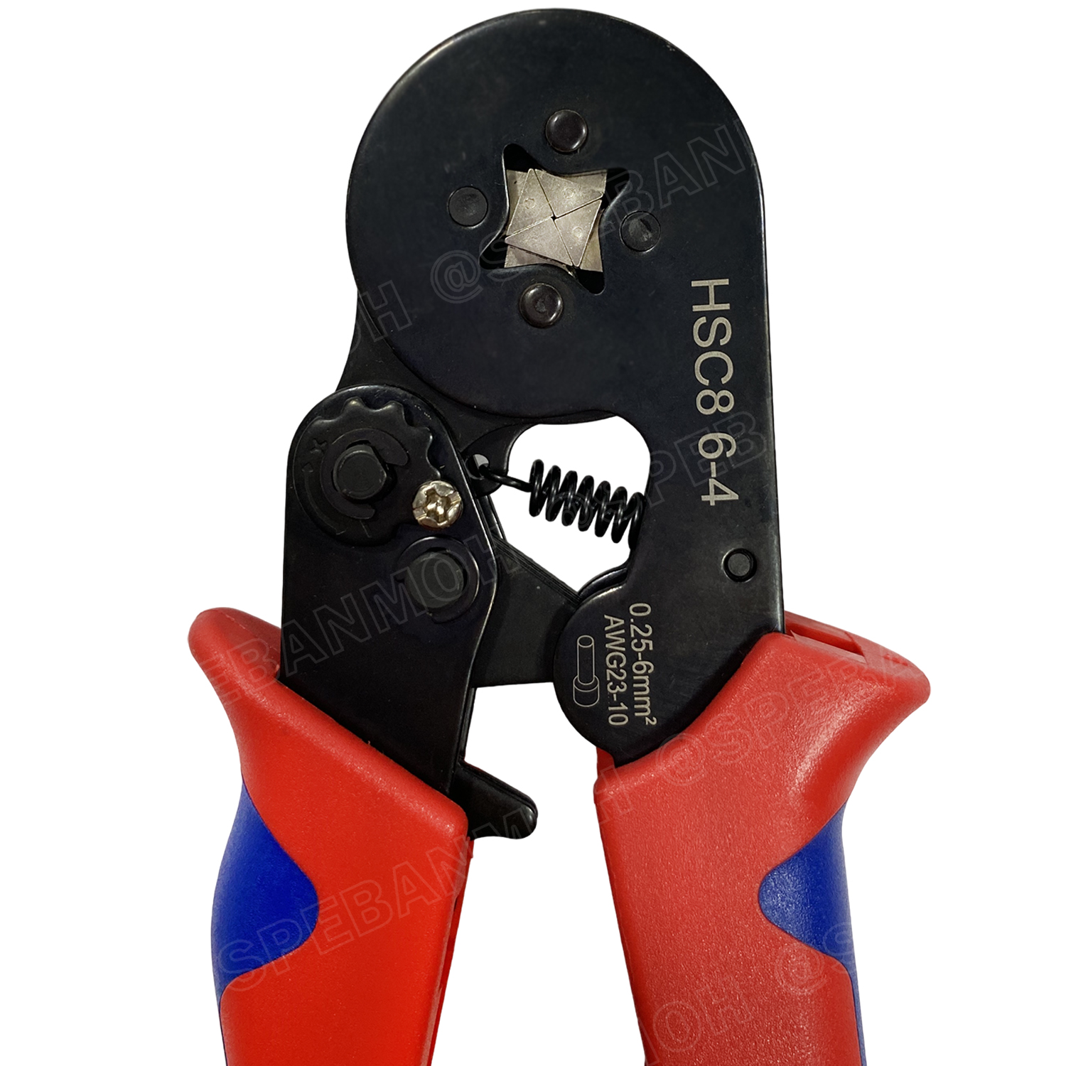 [ 1 ชิ้น ] HSC8-6-4 คีมย้ำหางปลา คอร์ดเอ็น รุ่นหนา หางปลาเข็ม 0.25-6 mm² Crimping Terminal For Coed End คีมย้ำสลิปเข้าปลายสาย ย้ำสายไฟ Wire ferrules End sleeves 23-10AWG คีมอเนกประสงค์ ด้ามจับ แบบ 4 เหลี่ยม CRIMPING TOOLS 0.5 1.5 2.5 4.0 6.0 mm