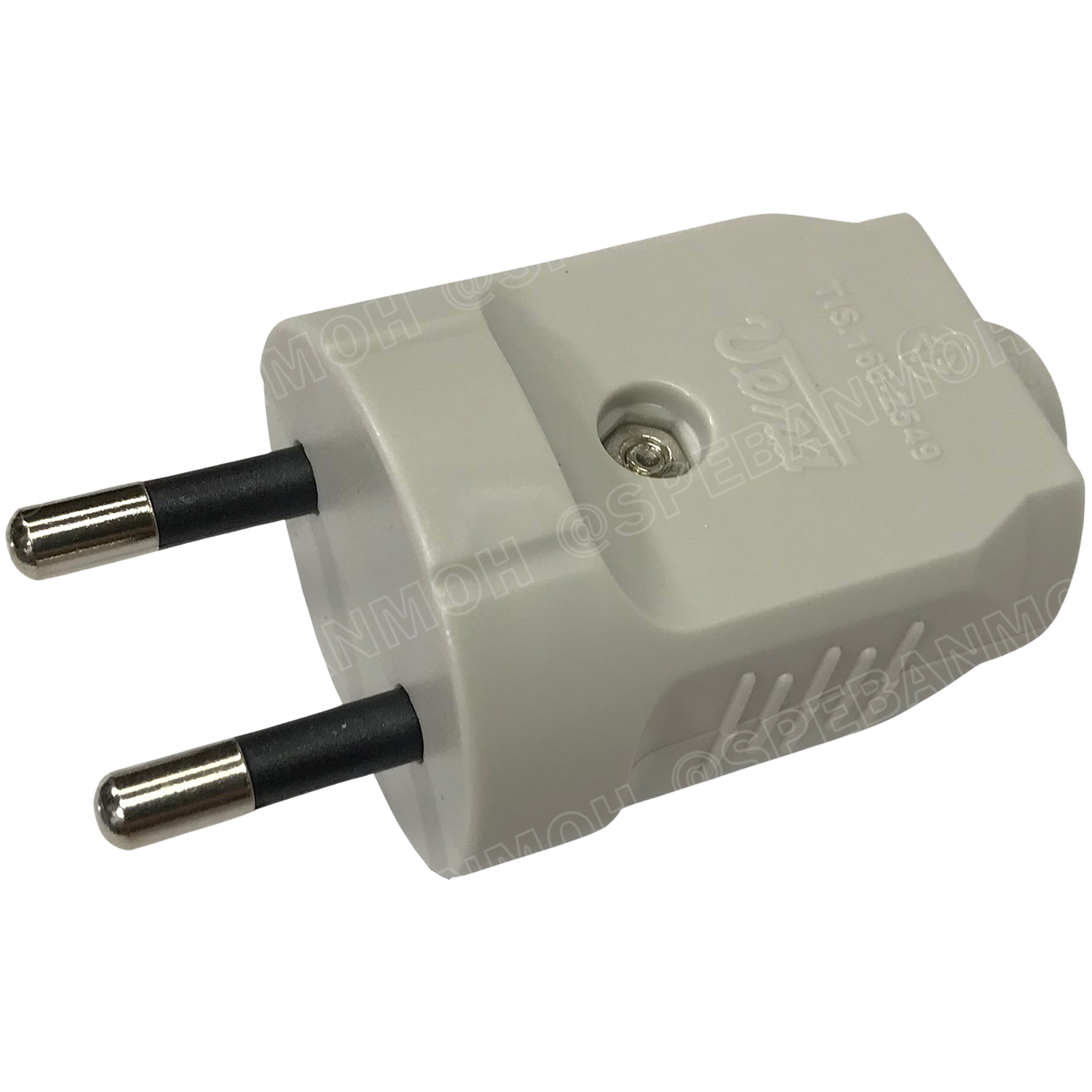 [ 1 ชิ้น ] PP1623 ปลั๊ก Vena ผู้ Male 2 ขากลม สีเทา Grey 16A 250V AC Power Plug ปลั๊กตัวผู้ 2ขากลม มอก.166-2549 ปลั๊กวีน่า ตัวผู้ต่อสาย ปลั๊กไฟมาตรฐาน มอก. ขากลม 16A 250VAC หัวปลั๊กไฟ AC Plug ปลั๊กเสียบ วีนา ปลั๊กเสียบขากลม P-Series TIS 166-2549