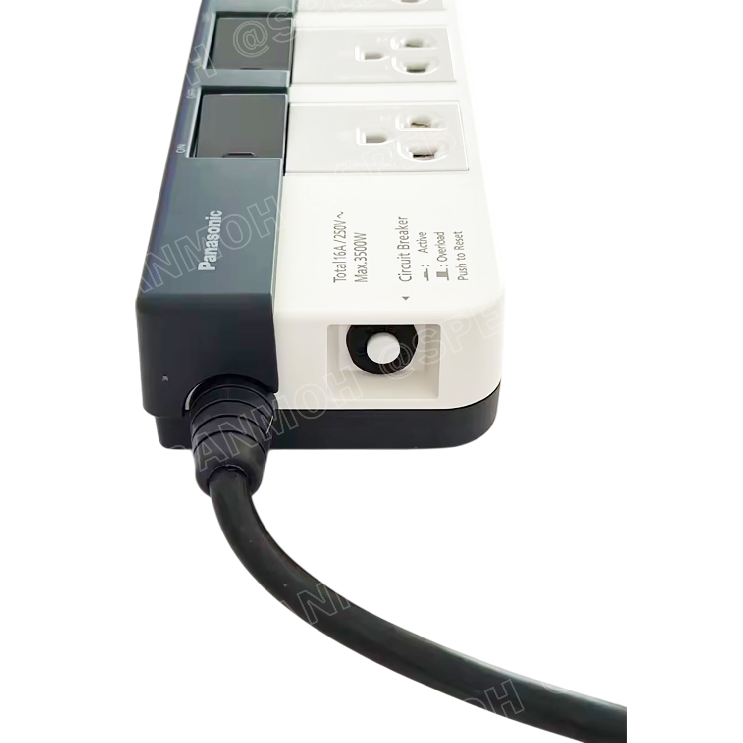 [ 1 ชิ้น ] ปลั๊กพ่วง Panasonic WCHG 28334 3ช่อง 3สวิตช์ 3เมตร ปลั๊กพ่วงพานาโซนิค ปลั๊กพ่วง พานาโซนิค WCHG Power Strip Panasonic 3500W 16A 250VAC AC Power Extension รางปลั๊กไฟ ปลั๊กพ่วง 3 ขา ปลั๊กไฟสามตา ปลั๊กพ่วง มาตรฐาน มอก ป้องกันไฟเกิน Panasonic Extens