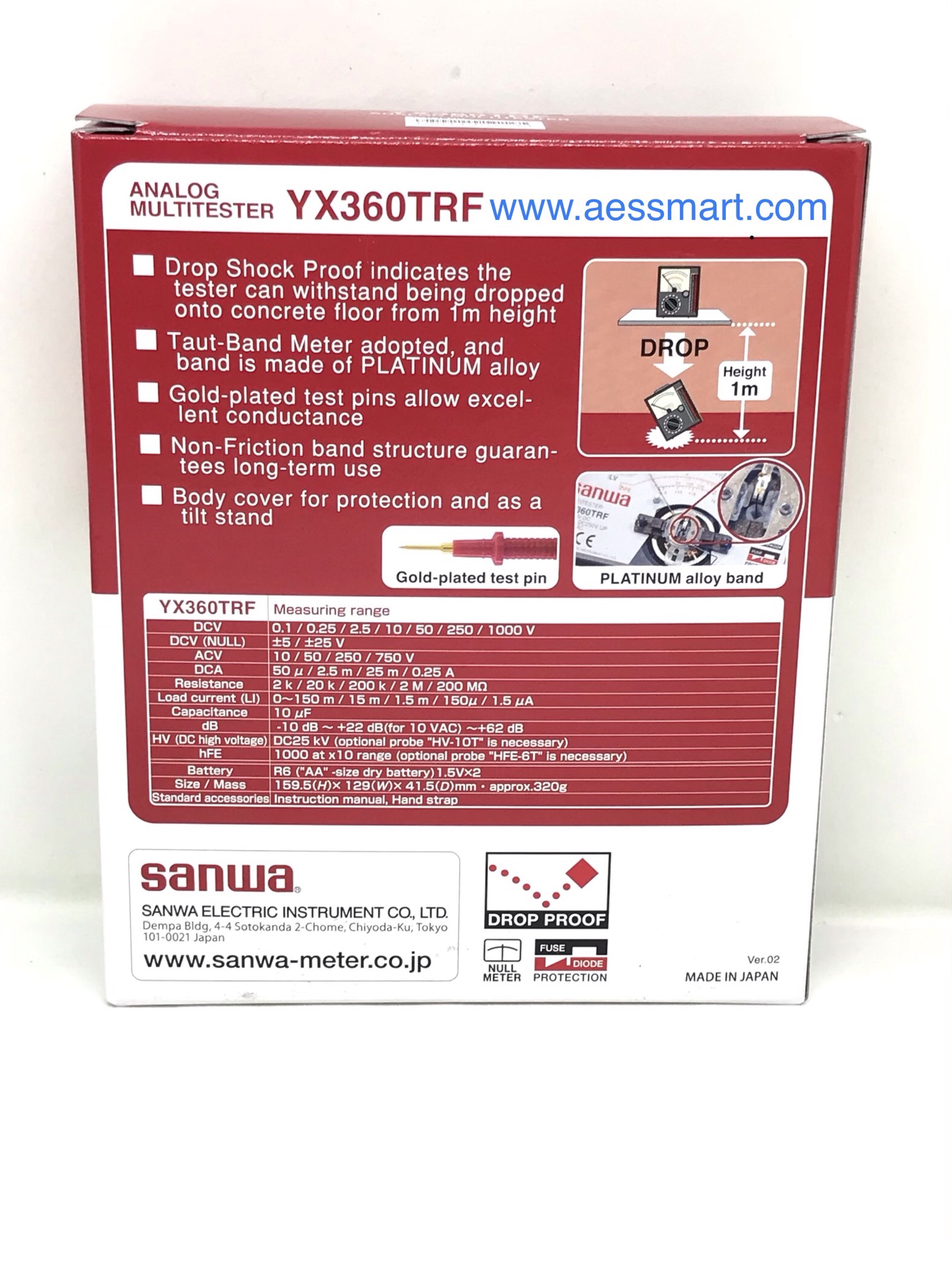 YX-360TRF : มัลติมิเตอร์เข็ม SANWA รุ่น YX360TRF