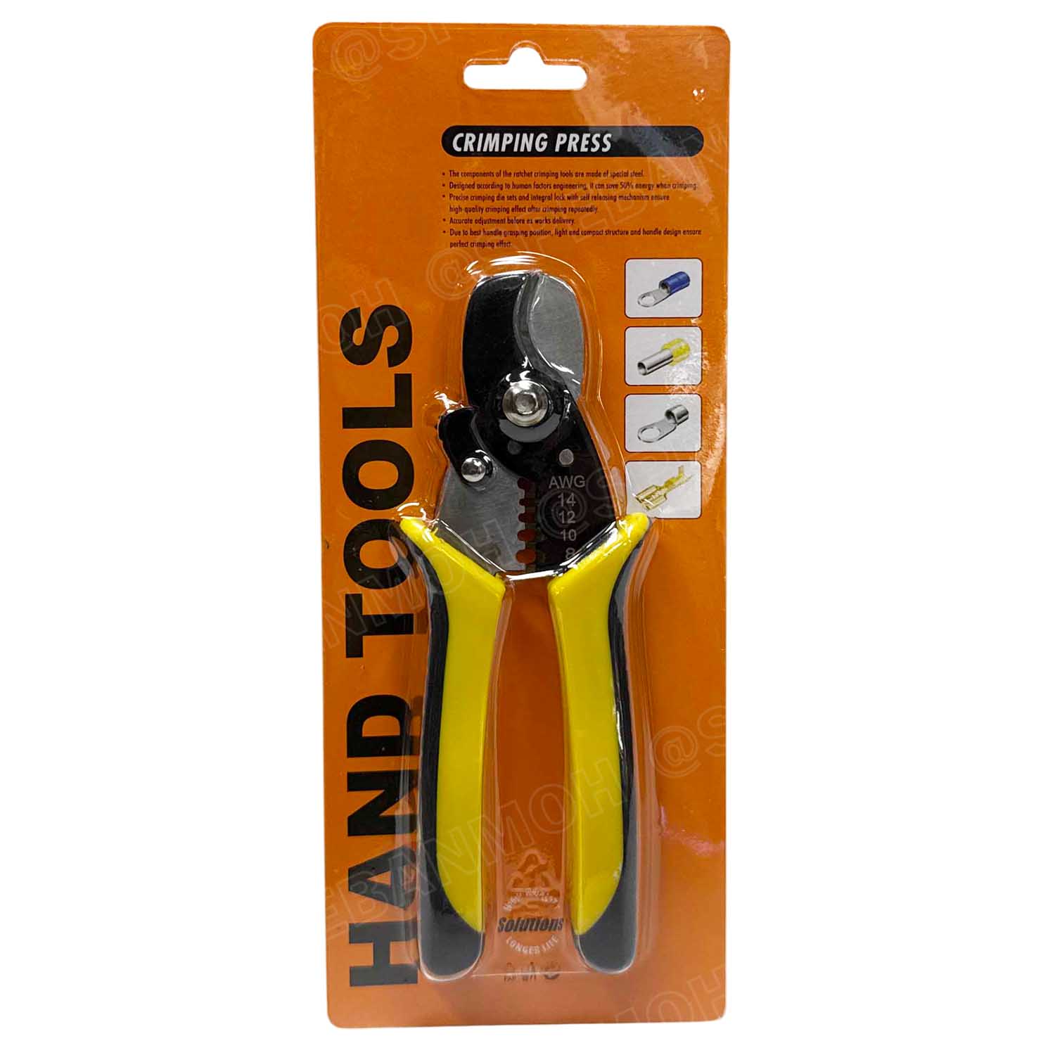 [ 1 ชิ้น ] HS-065 คีมอเนกประสงค์ 2 in 1 ตัดสาย ปลอกสาย 14-8 AWG ตัด ปลอกสายไฟ คีมปอกสายไฟ คีมตัดสายไฟ Cutting Stripping Plier คีมตัด+ปอก เครื่องมือช่าง