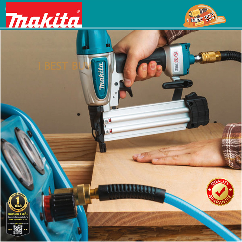 MAKITA AF506 เครื่องยิงตะปูลม ขาเดี่ยว ขนาดตะปู 5/8นิ้ว - 2นิ้ว (15-50 มิล) บรรจุ 100นัด