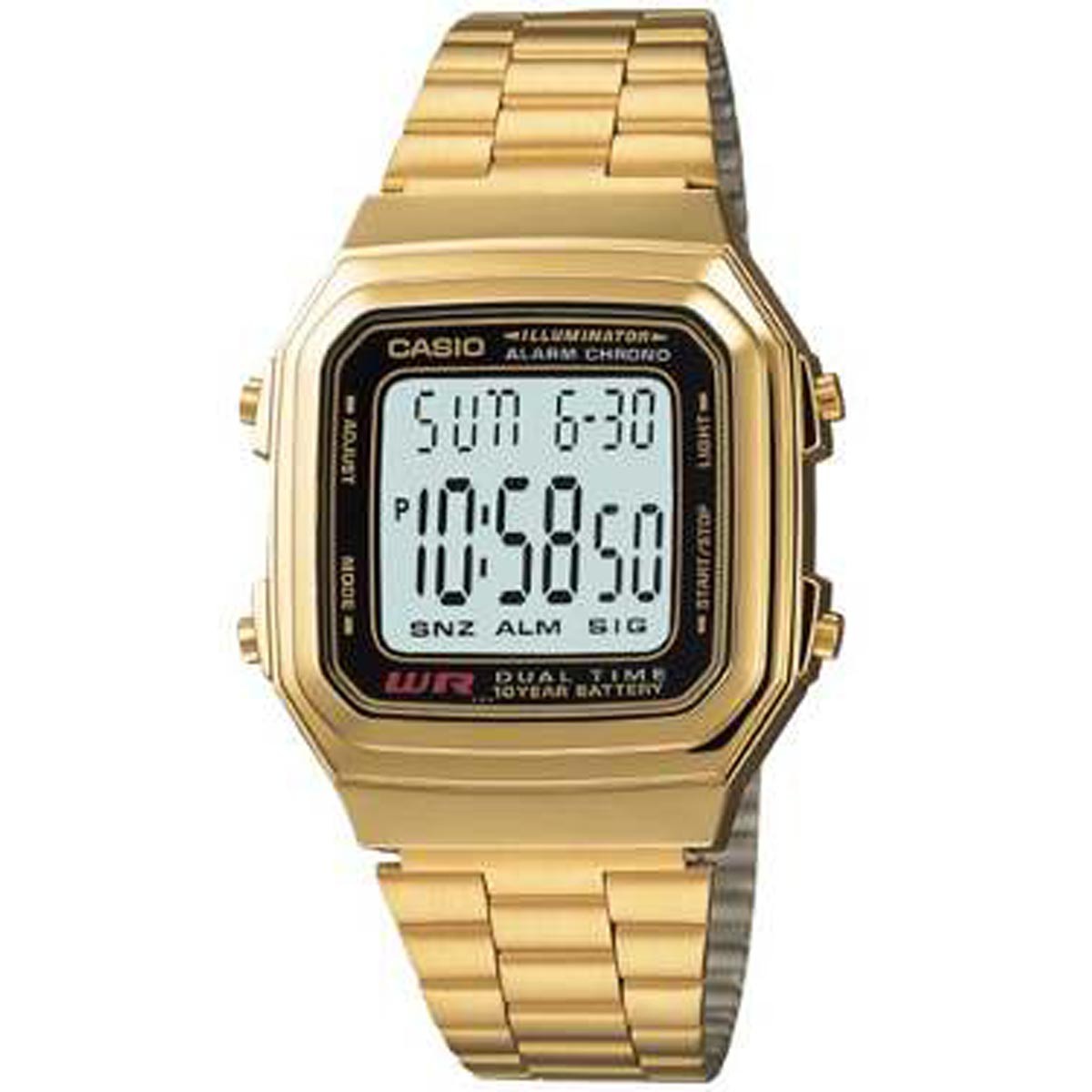 CASIO รุ่น A178WGA-1ADF สีทอง สินค้าของเเท้ รับประกันศูนย์ CMG