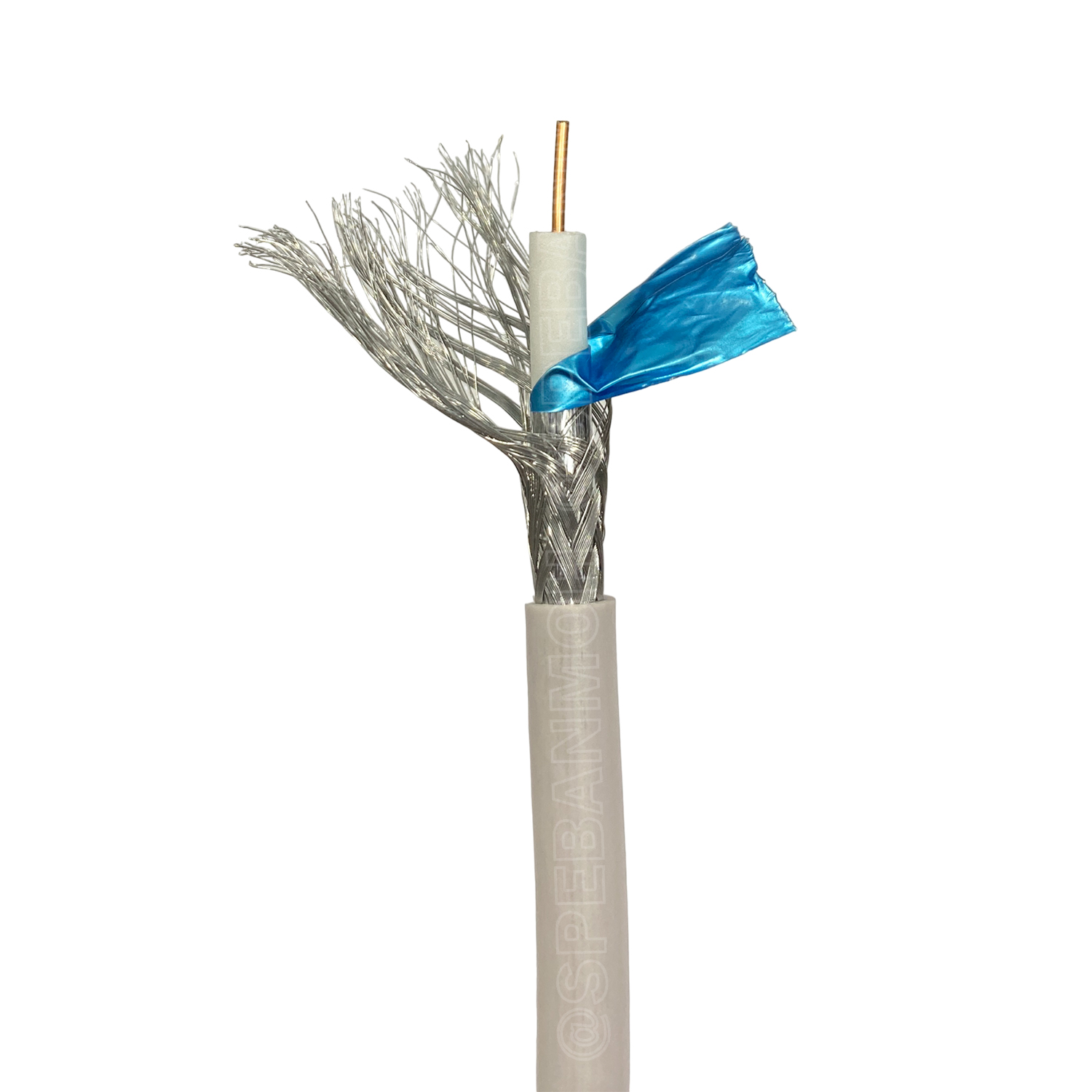 [ 5 เมตร ] CB-0106A สีขาว White สาย RG6 Indoor Link Shield 95% RG6/U Shield 18awg สายโคแอกเชียล ลิ้งค์ Coaxial Cable สายสัญญาณ สายเดินกล้องวงจรปิด RG6 ชีล 95% ใช้งานภายใน สาย CCTV สายชีลกันสัญญาณรบกวน เดินกล้องวงจรปิด CCTV ชีล สายอากาศทีวี อินเตอร์ลิ้งค์