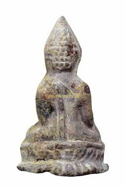 +พระรัตนะสมาธินั่งบัวสองชั้น ลงรักปิดทอง ดินไทย เนื้อตะกั่วสนิมแดง 63040203