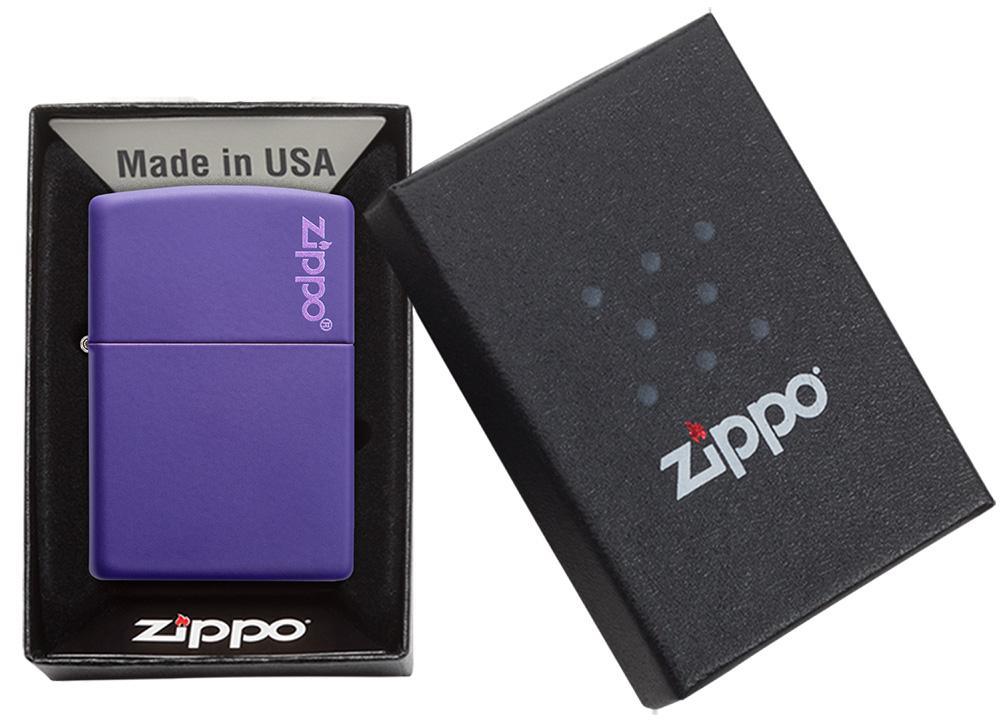 Zippo 237ZL Purple Matte Zippo Logo