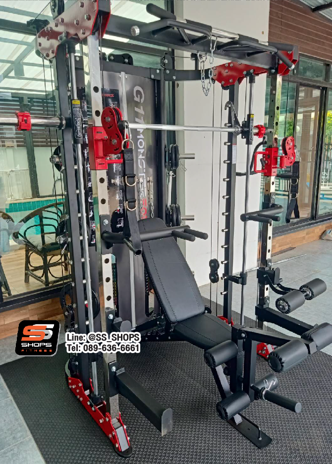 สมิทแมชชีน Smith Machine Monster Force G11+ม้านั่ง204+แผ่นน้ำหนัก 50 kg