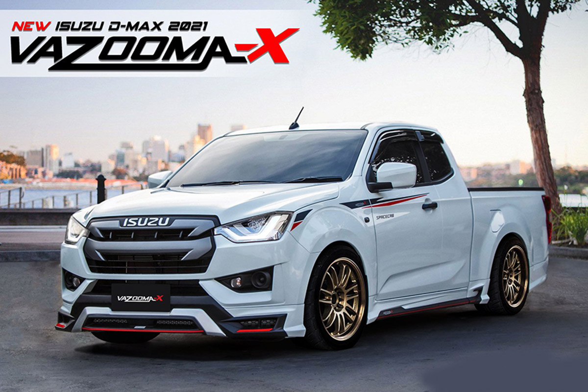 ชุดแต่งสเกิร์ตรอบคัน VAZOOMA-X สำหรับ ALL NEW D-MAX 2020 (ตัวเตี้ย)