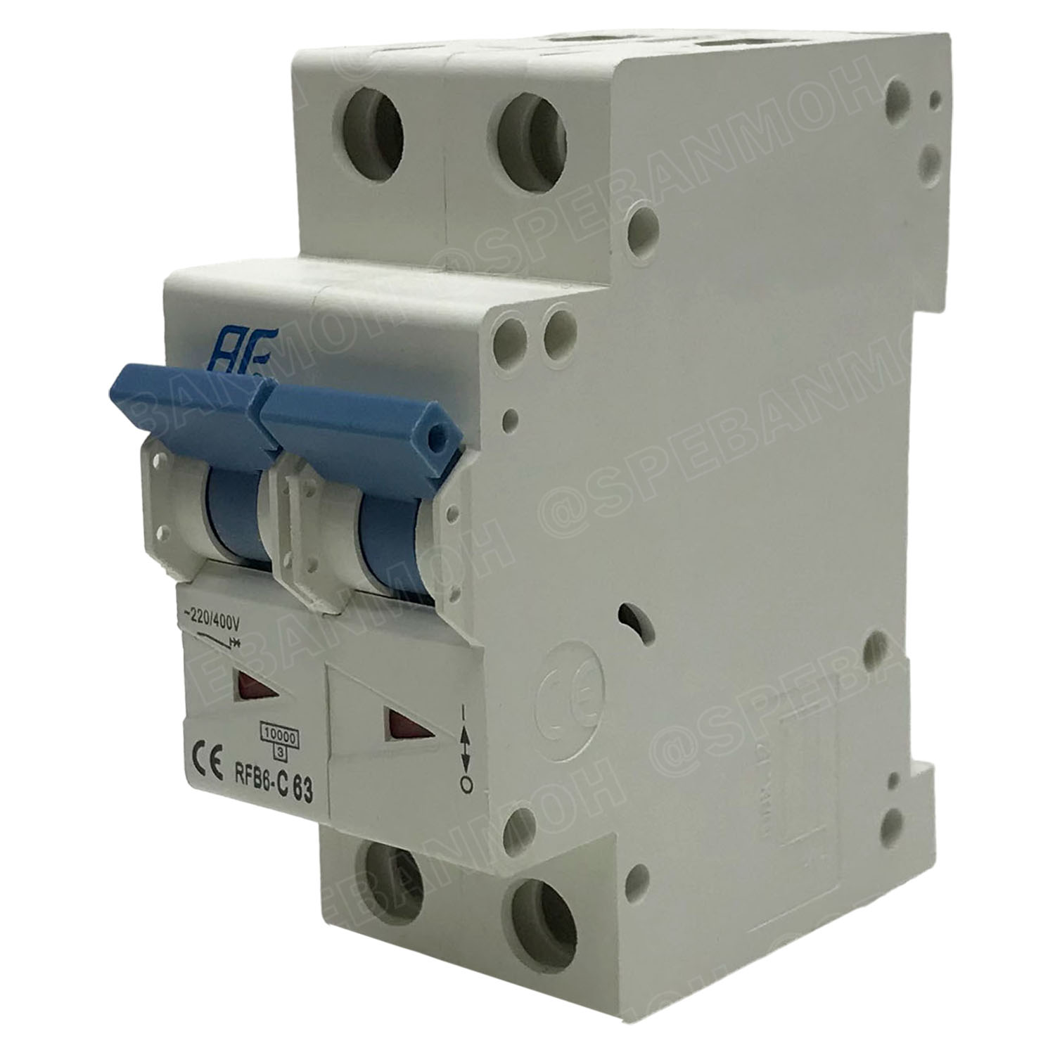 [ 1แถม1 ] RFB6-2P เบรกเกอร์ 10kA Type C เมนเบรกเกอร์ เบรกเกอร์ลูกย่อย ลูกย่อย 2โพล 20A 32A 50A 63A เบรกเกอร์กันไฟเกิน BF เซอร์กิตเบรกเกอร์ RFB1-63 220VAC 1เฟส L N เบรกเกอร์ไฟบ้าน ยึดรางปิกนก เบรกเกอร์ติดรางดินเรียล 1Phase Mini Circuit Breaker MCB 2P