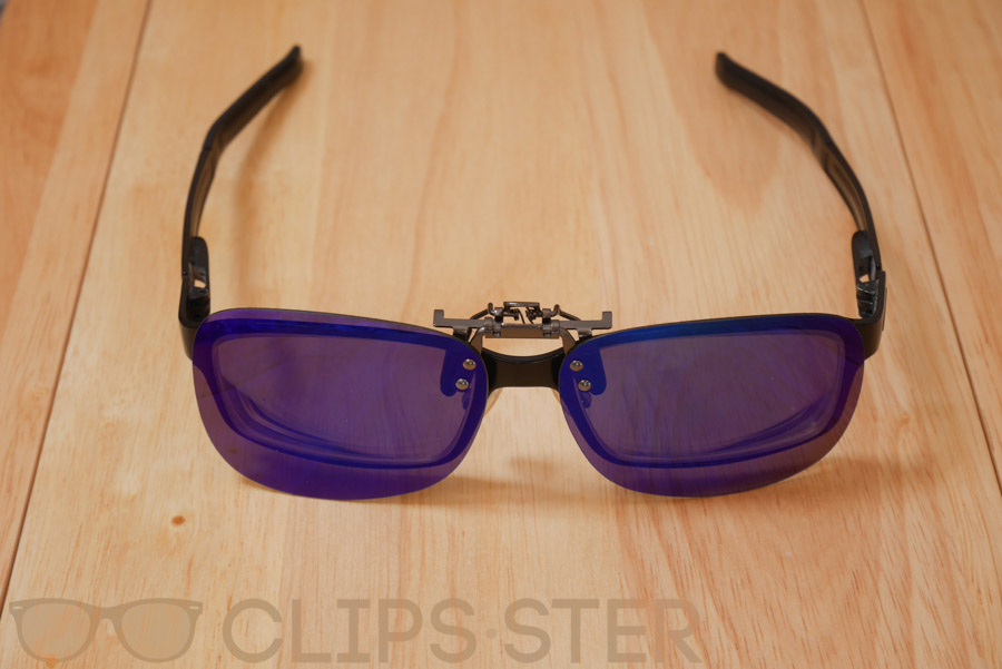 คลิปออนกันแดด Clipsster รุ่น Recster O เลนส์ปรอทฟ้าเขียว