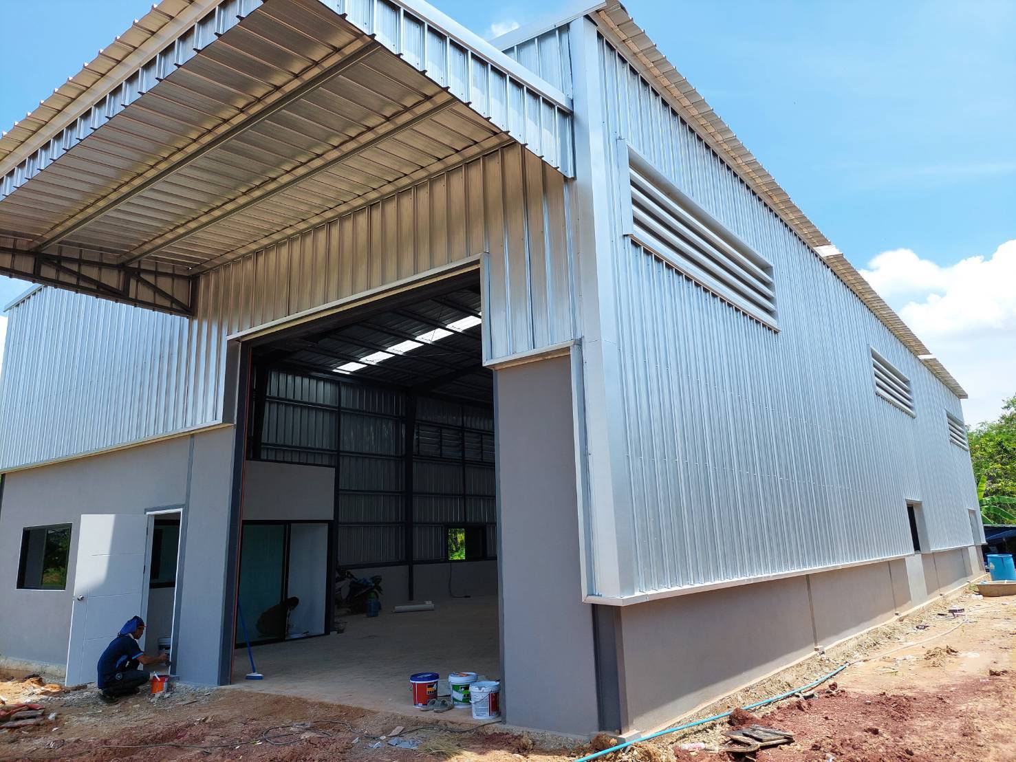 ผลงานโกดังสำเร็จรูป HW-H 12x25x6m.