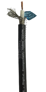 JSL-051 สาย VDO CABLE 6MM RCA สีดำ (Dynacom Video Cable)