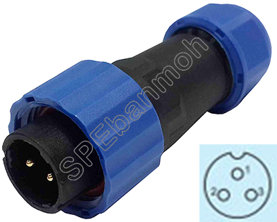 SP16-MWB-03 SP16 Connector ผู้ เมีย ต่อสาย ติดแท่น ขั้วต่อผู้เมียกันน้ำ Waterproof Connector Aviation Plug IP68 ขั้วต่อไฟกันน้ำ Male and Female Connector Water Proof ปลั๊กกันน้ำ คอนเนคเตอร์กันน้ำ ขั้วต่อกันน้ำ ขั้วต่อสายไฟกันน้ำ ปลั๊กผู้เมียกันน้ำ