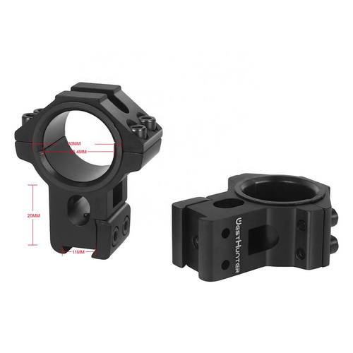 ขากล้องคุณภาพสูง High Profile 11mm Dovetail Scope Mounts Fully CNC Machining Scope Rings