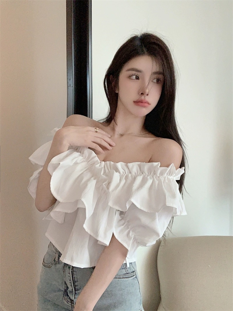 Summe blouse เบาส์แขนสั้น แขนจั้มพ์