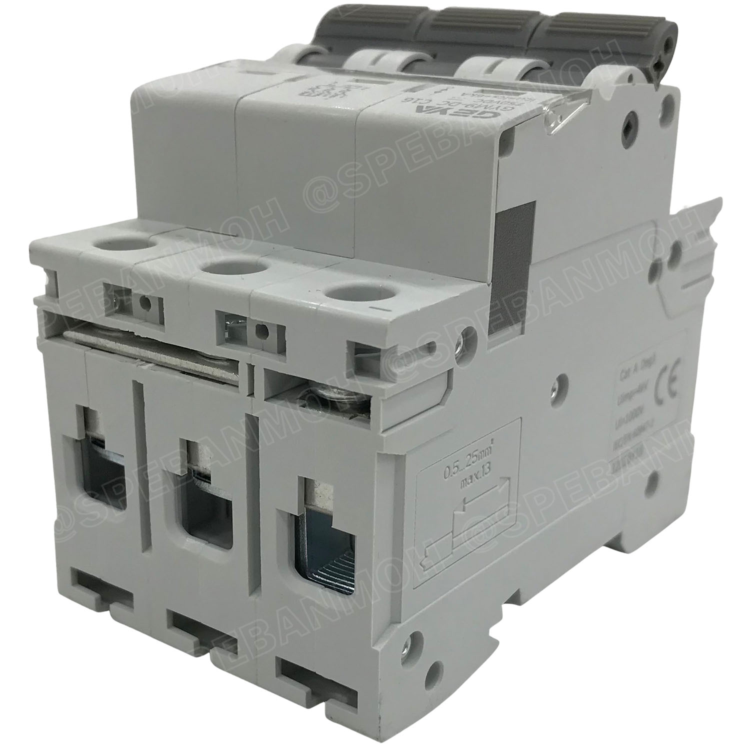 [ 1 ชิ้น ] GYM9-63DC-3P 20A เบรกเกอร์ ดีซี 3 โพล 3 Pole DC Breaker 750 VDC DC Circuit Breaker 3P สำหรับงาน solar cell เบรกเกอร์ไฟฟ้าโซลาร์เซลล์ DC ป้องกันกระแสเกิน ใช้ได้กับไฟฟ้ากระแสตรง DC เบรกเกอร์ DC 3P DC Solar Breaker เซอร์กิตเบรกเกอร์ MCB Breaker DC