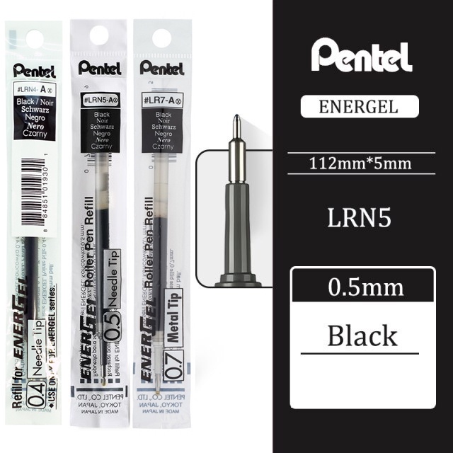 ไส้ปากกาเพ็นเทล Pentel Energel รุ่น LRN ขนาด 0.4 , 0.5 , 0.7 , 1.0 MM