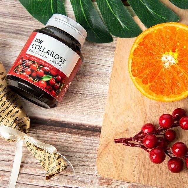 คอลลาโรส.คอลลาเจนเชอร์รี่ DW Collarose Collagan 60เม็ด