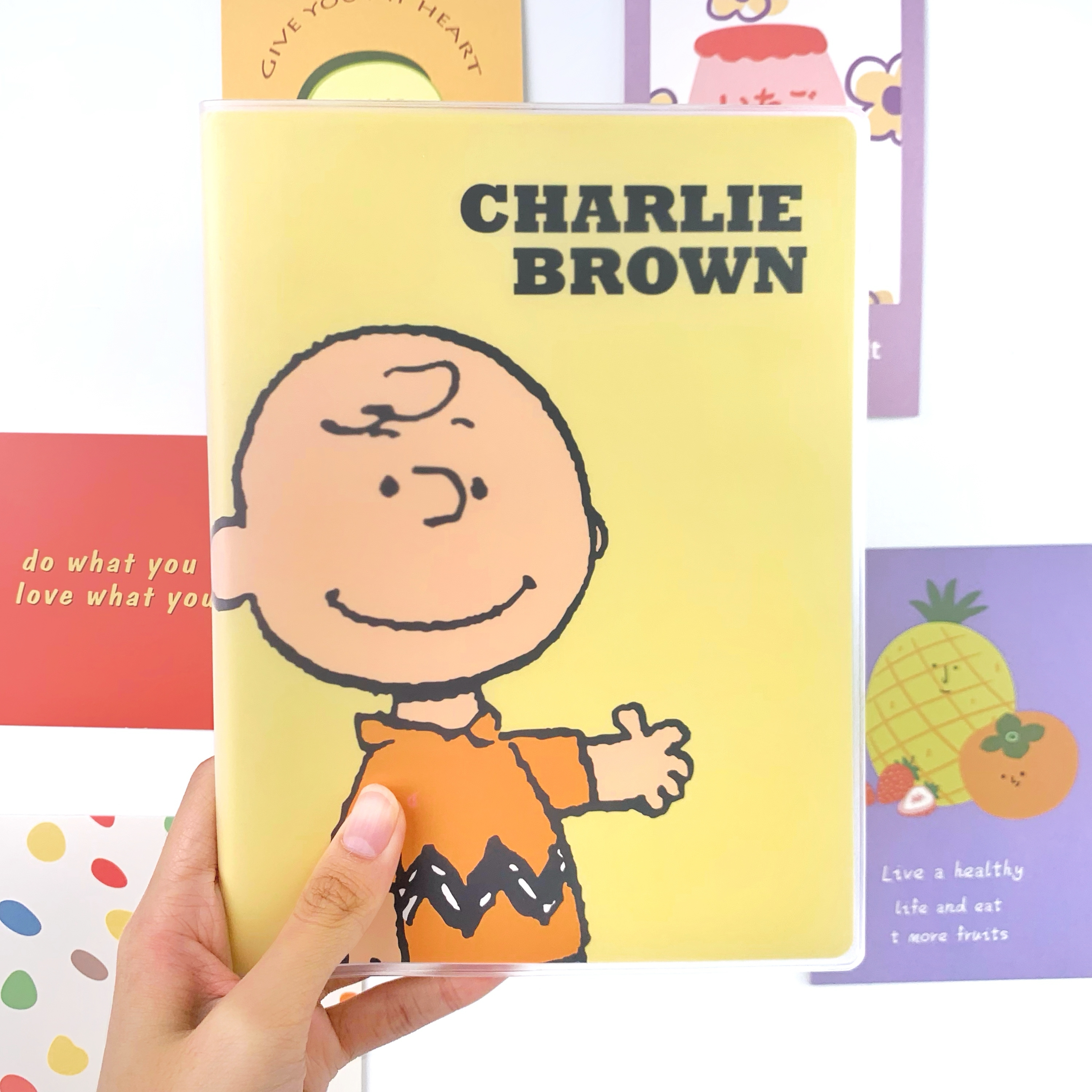 สมุดโน๊ต สมุดจดบันทึก ขนาด A5 หุ้มปกพลาสติก ลายลิขสิทธิ์แท้ Snoopy