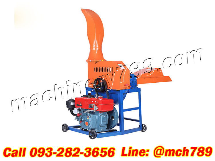 เครื่องสับหญ้าอเนกประสงค์ กำลังผลิต1.5-3.5 ตัน/ชม. เครื่องสับหญ้าเนเปียร์ เครื่องย่อยทางมะพร้าว เครื่องสับย่อยอเนกประสงค์ เครื่องสับต้นข้าวโพด เครื่องสับต้นอ้อย Mini Feed Grain Straw Grinder Mill / Grass Grinding Machine