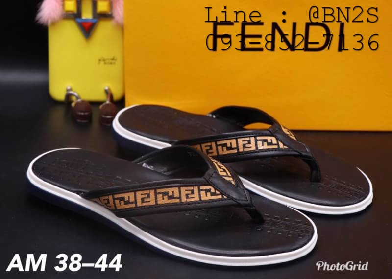 รองเท้าแตะผู้ชาย หนีบ ลาย FF ไซต์ 38-43 สีดำ