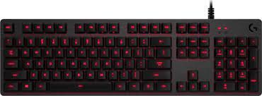 LOGITECH G413 Backlit Mechanical Keyboard คีย์บอร์ดเล่นเกมสี Black Carbon ไฟสีแดง สว่าง 5 ระดับ รับประกัน 2 ปี