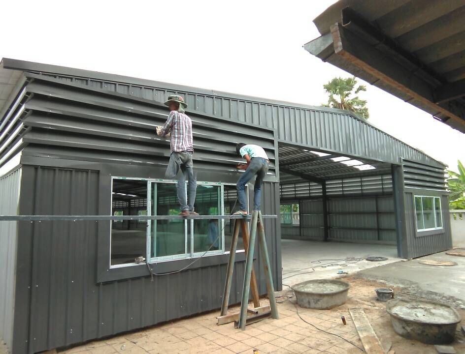 ผลงานโกดังสำเร็จรูป HW-H 14x66x4mโรงงานเย็บผ้า