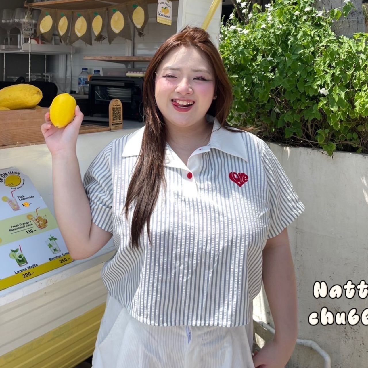 J110 เสื้อครอป คอปก สาวอวบ ดำ น้ำตาล ขาว อก38-48นิ้ว